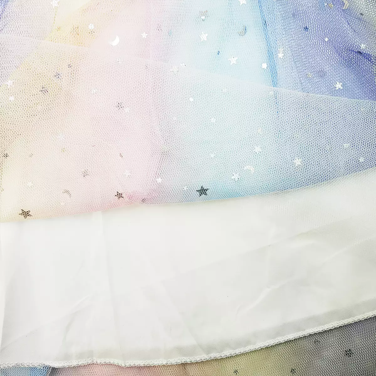 Wakakids Dress Anak Perempuan Lengan Pendek Karakter Frozen Gaun Sequin Tutu Rainbow 4491 Venrz Pink