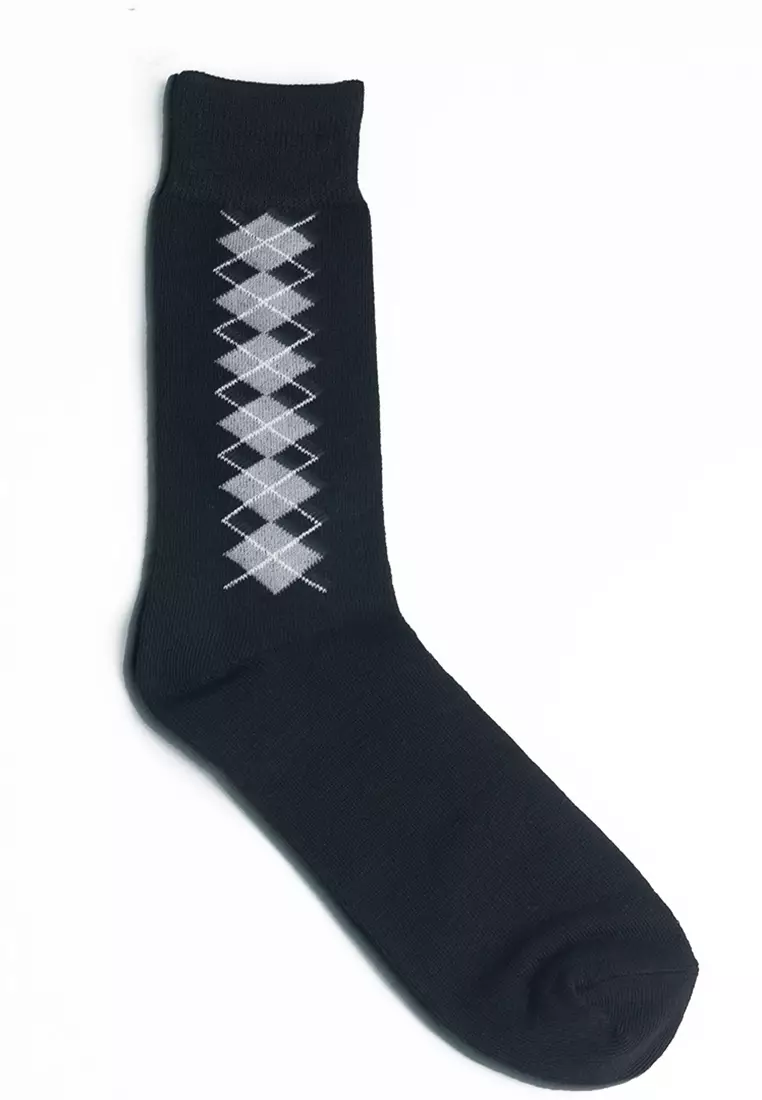 Socks kaos kaki formal panjang pria kerja Formal Socks kotak AA