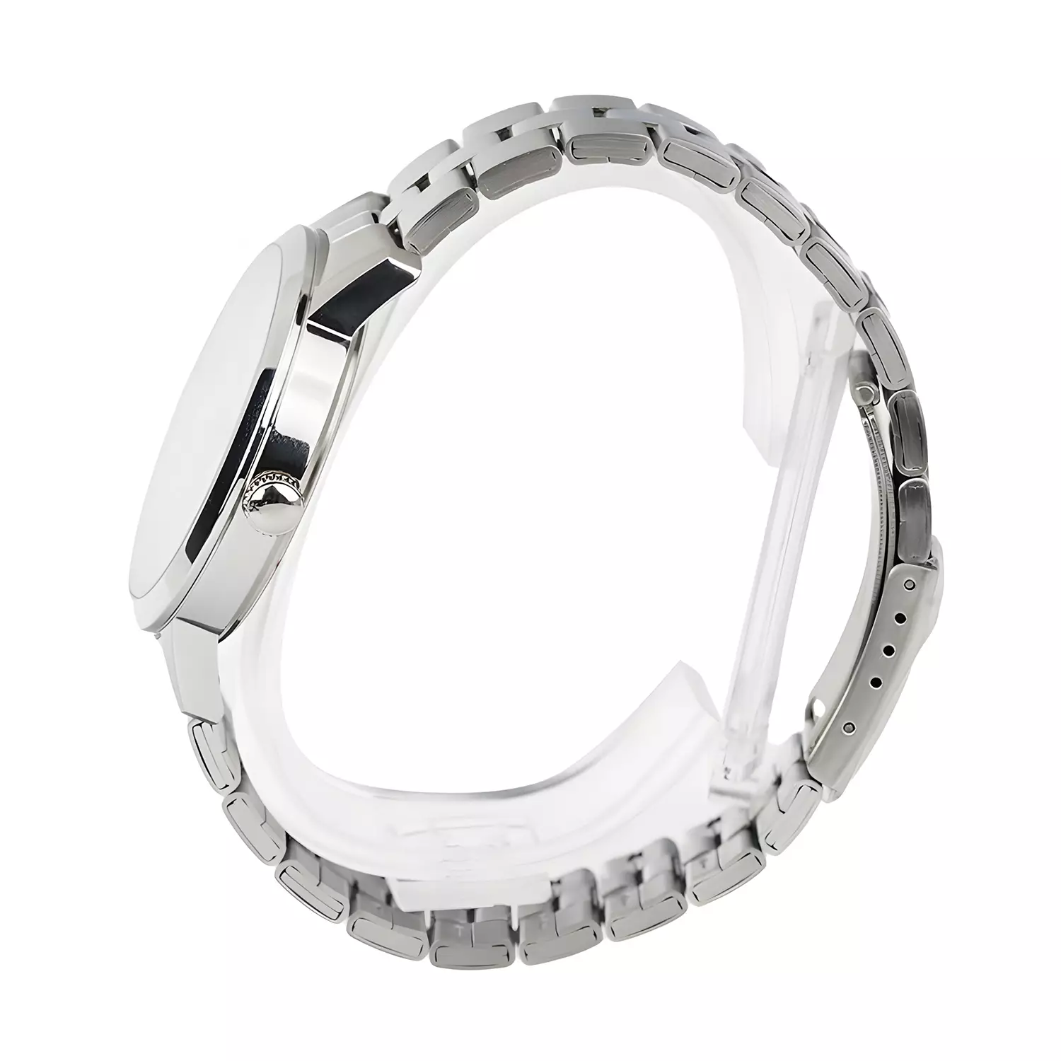 Jam Tangan Analog Pria - Primo Series - Silver Black - Stainless Steel - 1007 MDBSSBASL