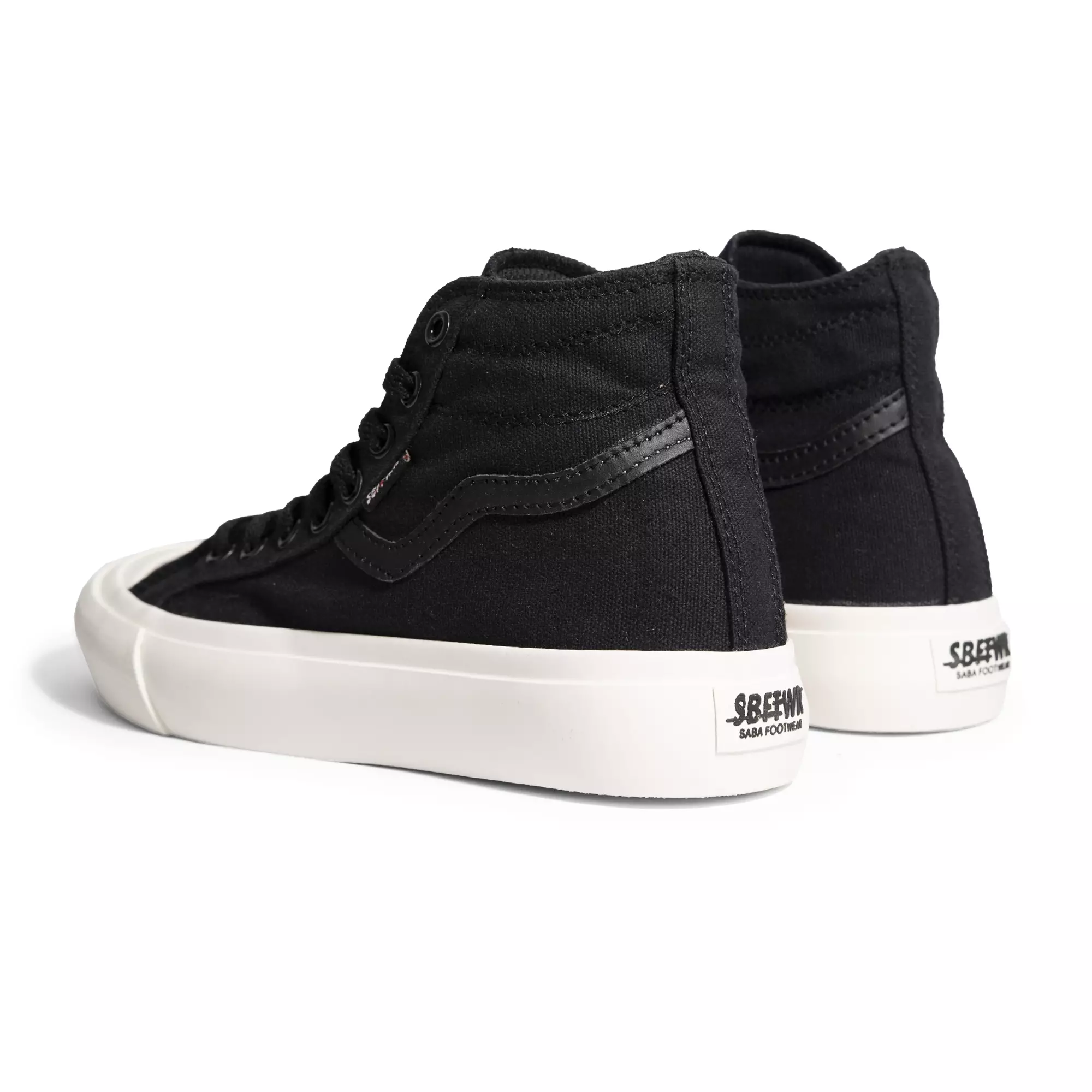 SABA Veloz High ALL Black White - Sepatu Sneakers Casual Pria Wanita