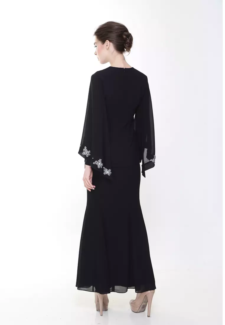 Melody Kurung Modern in Black