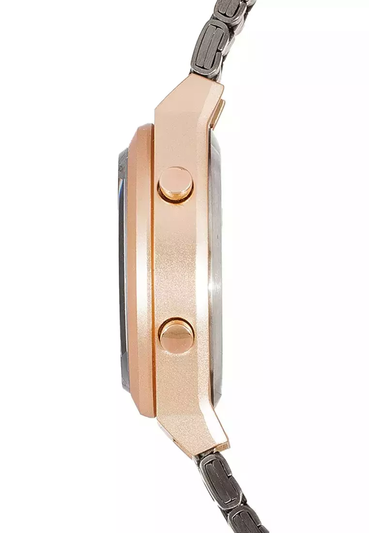 Alexandre Christie Jam Tangan Wanita - Dark Grey Rosegold - Stainless Steel - 9385 LHBGRDG