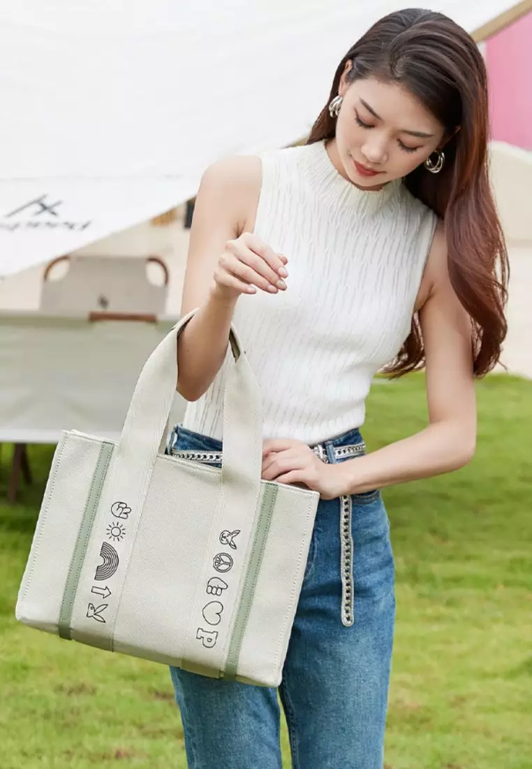 Top Handle Bag / Sling Bag / Crossbody Bag - Green