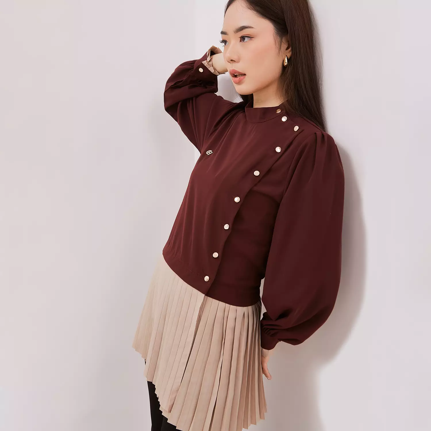Chanté - Gionna Blouse in Burgundy