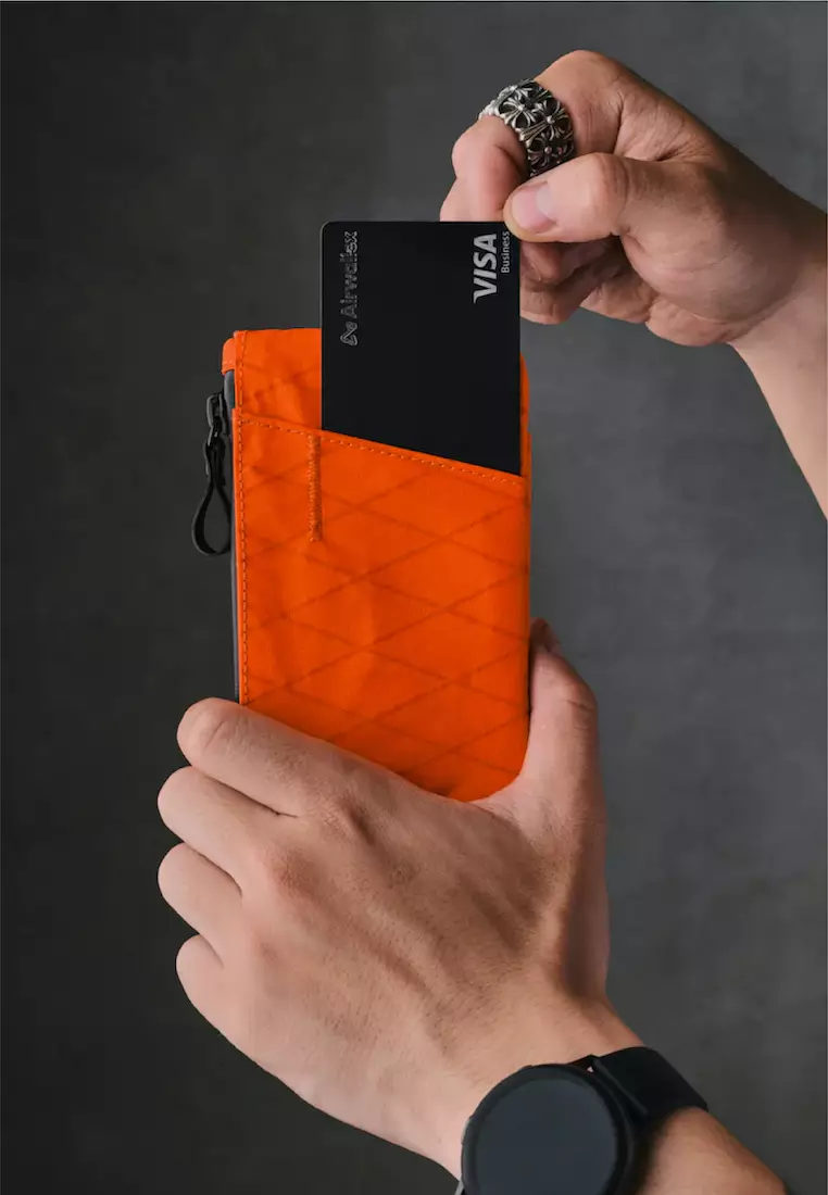 Alpaka Zip Cardholder - Orange