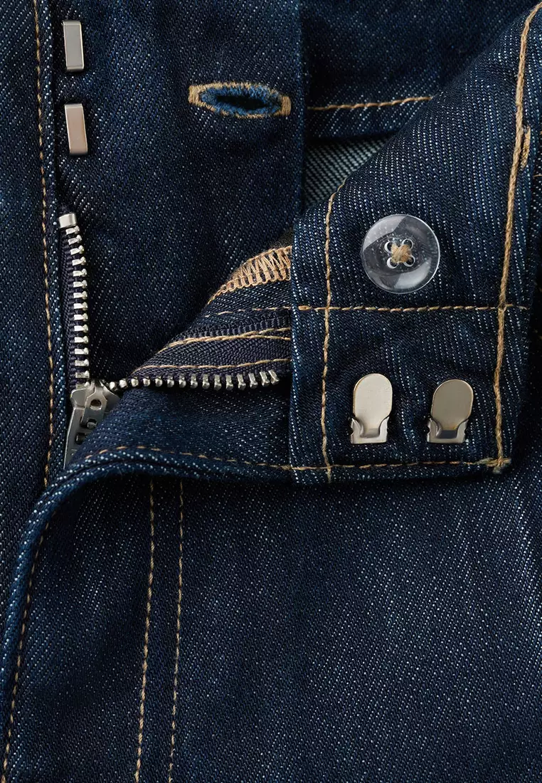 Mid-Rise Denim Bermuda Jorts