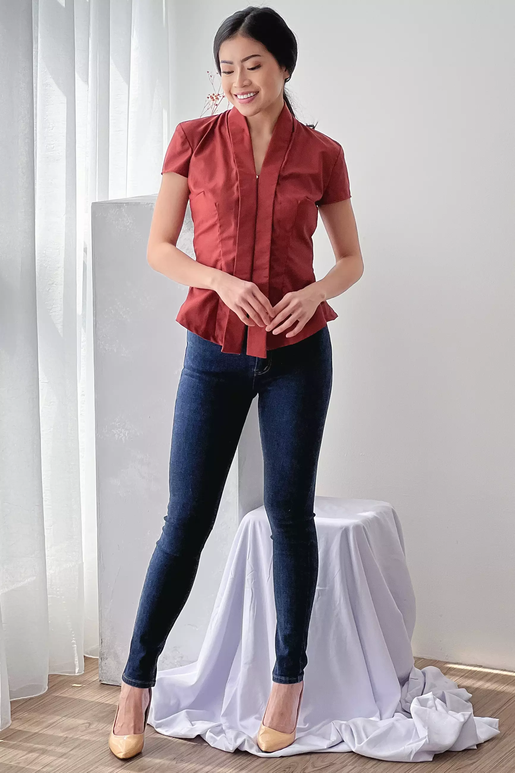 Kuncup Katun Terracota Kebaya