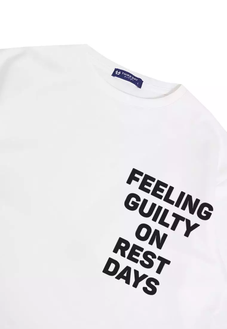 MTP99 kaos oversize gym pria distro feeling guilty on rest days binaraga cowo putih