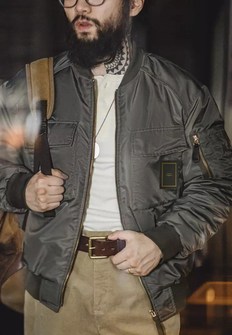 Jent Louis Short MA-1 Bomber Jacket L Short MA-1 Bomber Jacket