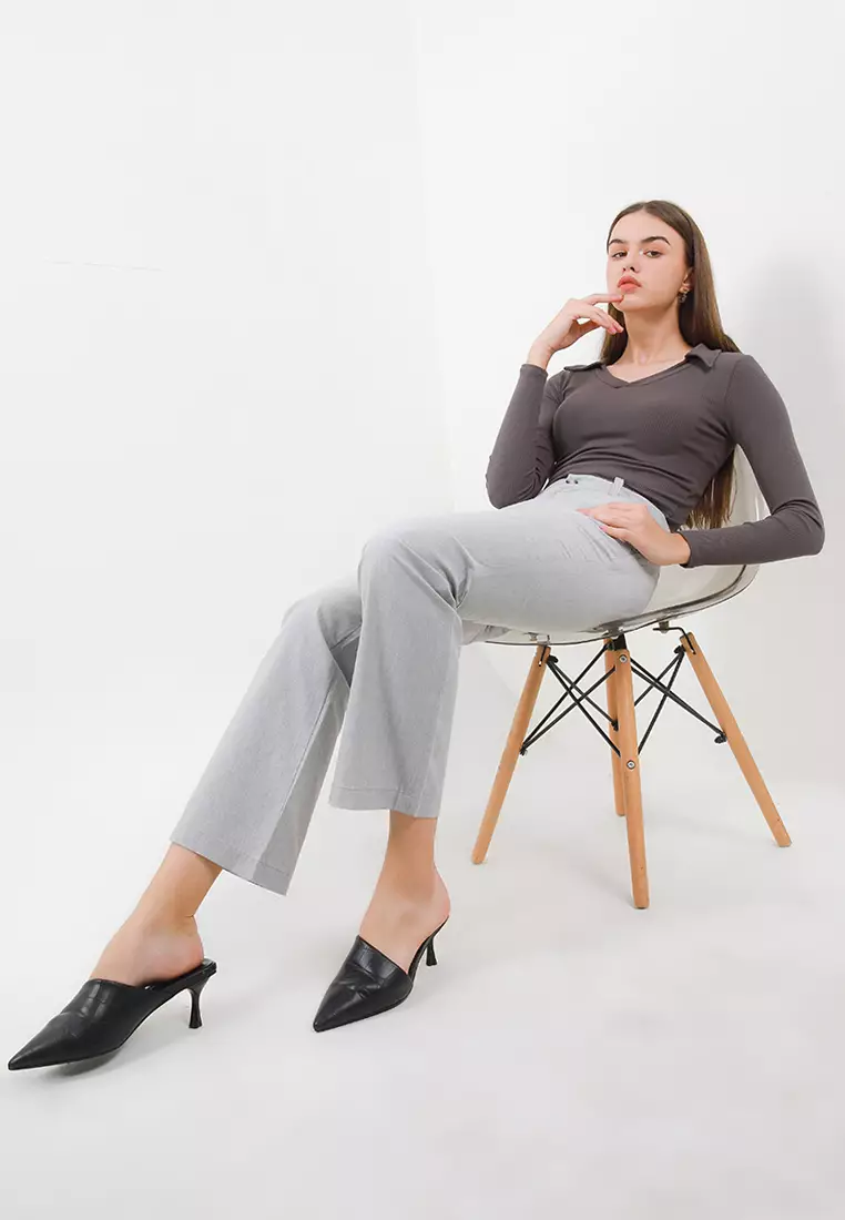 Mid Waist Straight Pant FTW334