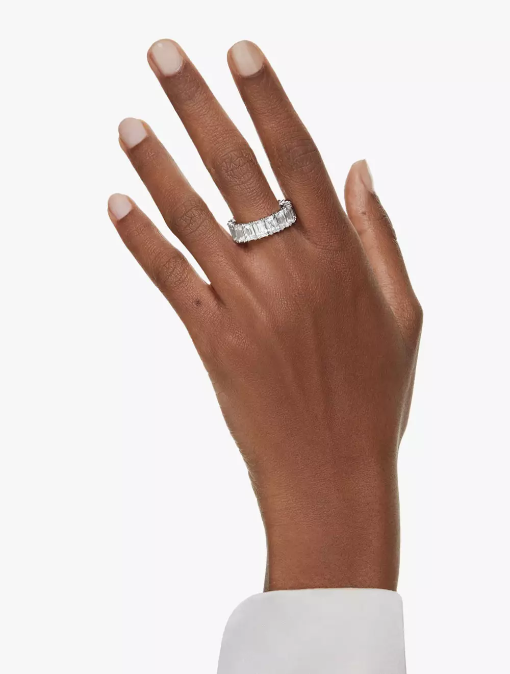 Matrix Vittore Ring, Baguette Cut, White, Rhodium Plated - 55 - White