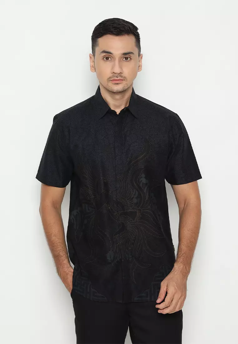 My Aksa Batik Pria Kemeja Pendek Cian Cilla