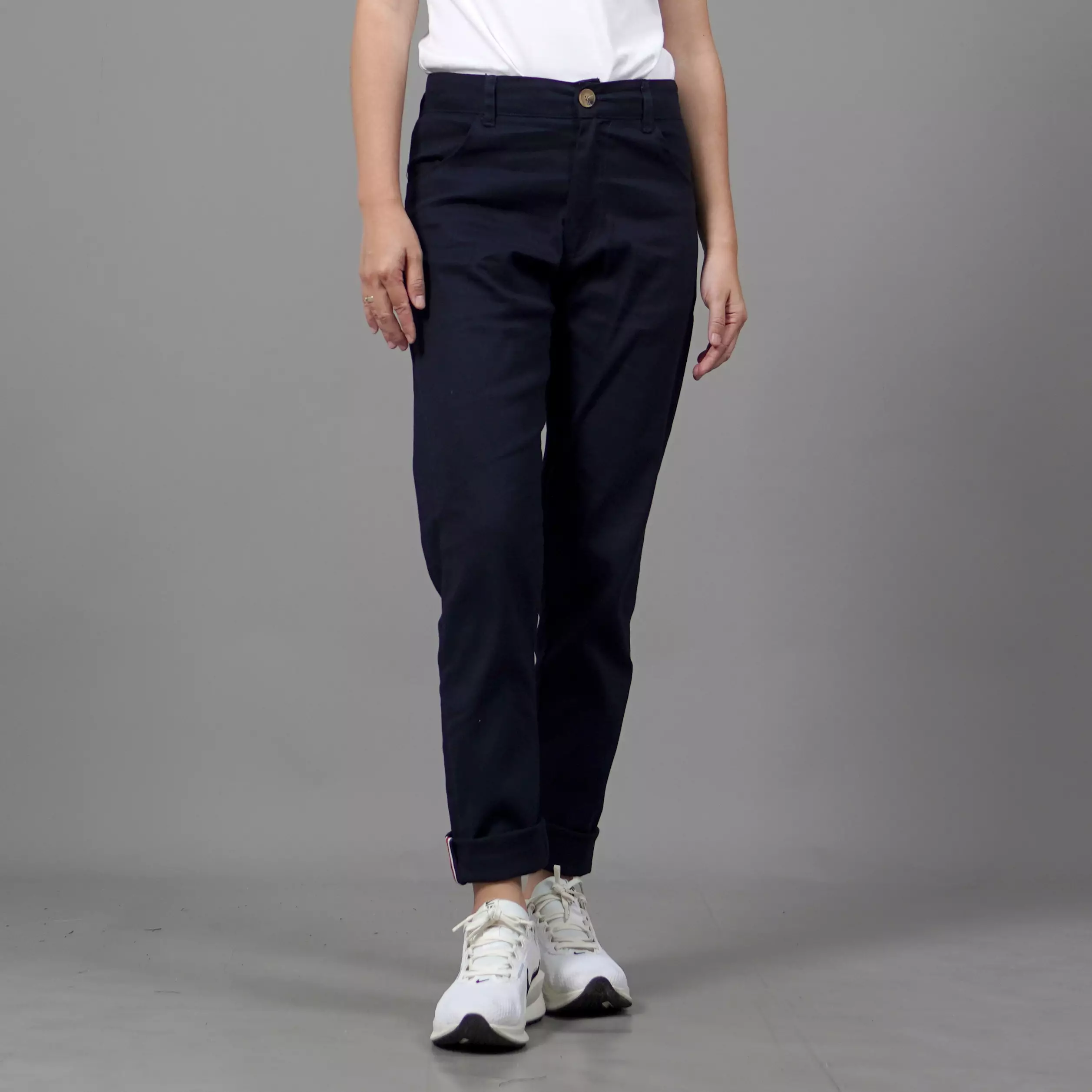 JAVIRE Celana Wanita Chino Pants Wanita Celana Chino Wanita - NAVY
