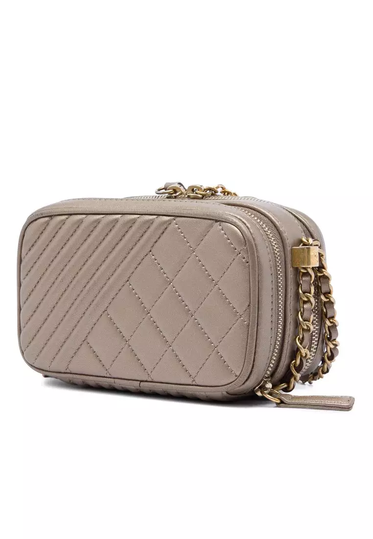 Pre-Loved Chanel Mini Quilted Lambskin Coco Boy Camera Bag
