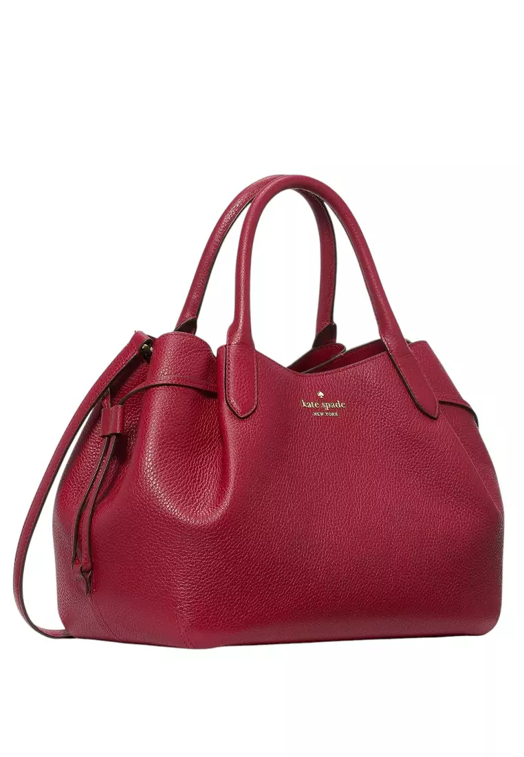 Dumpling Large Satchel - Red Jam