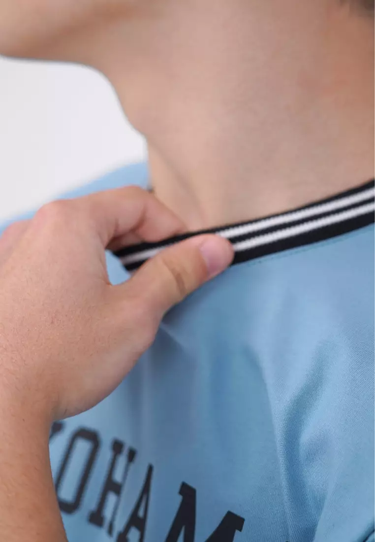 Ryusei Kaos Pria Yokohama Smoke Blue