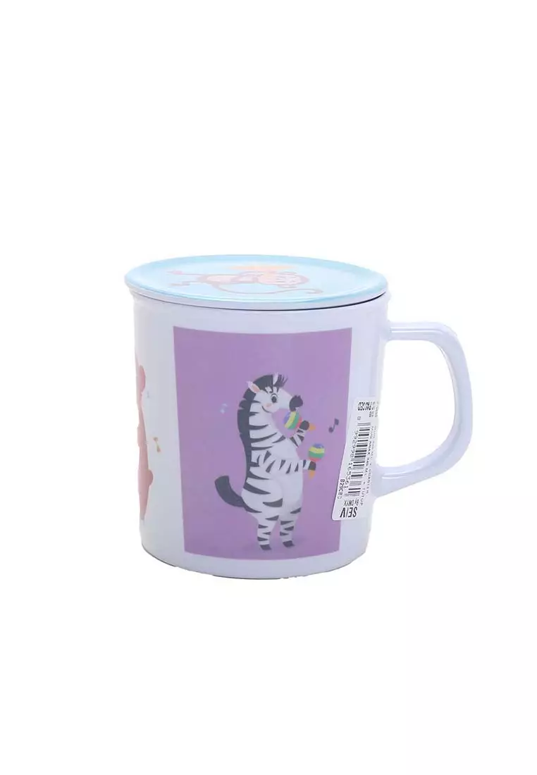 Gelas Mug Anak Dengan Tutup Groovy Beat 340 Ml
