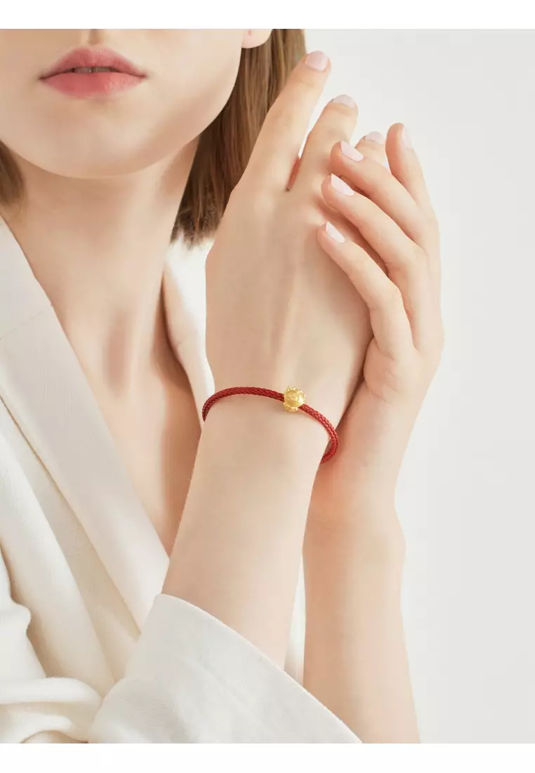 Charme 999 24K Gold Chinese Zodiac Dragon Charm 93695C (Bracelet not included)