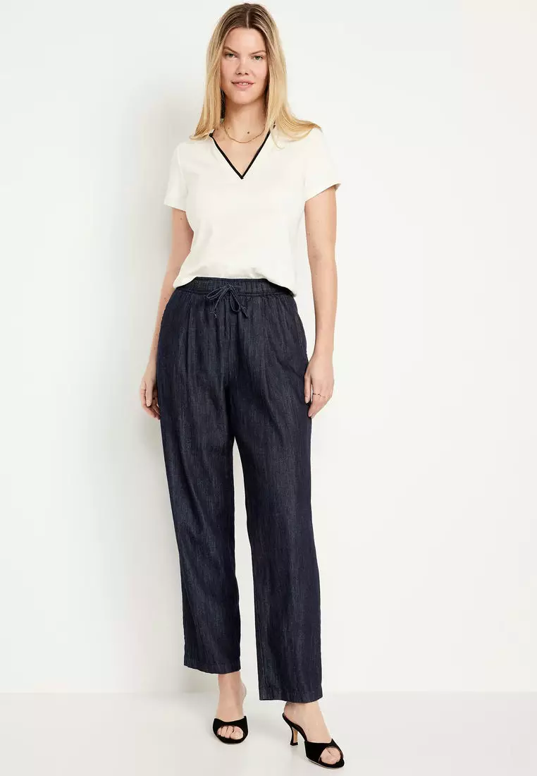 High-Waisted Billie Straight Trouser