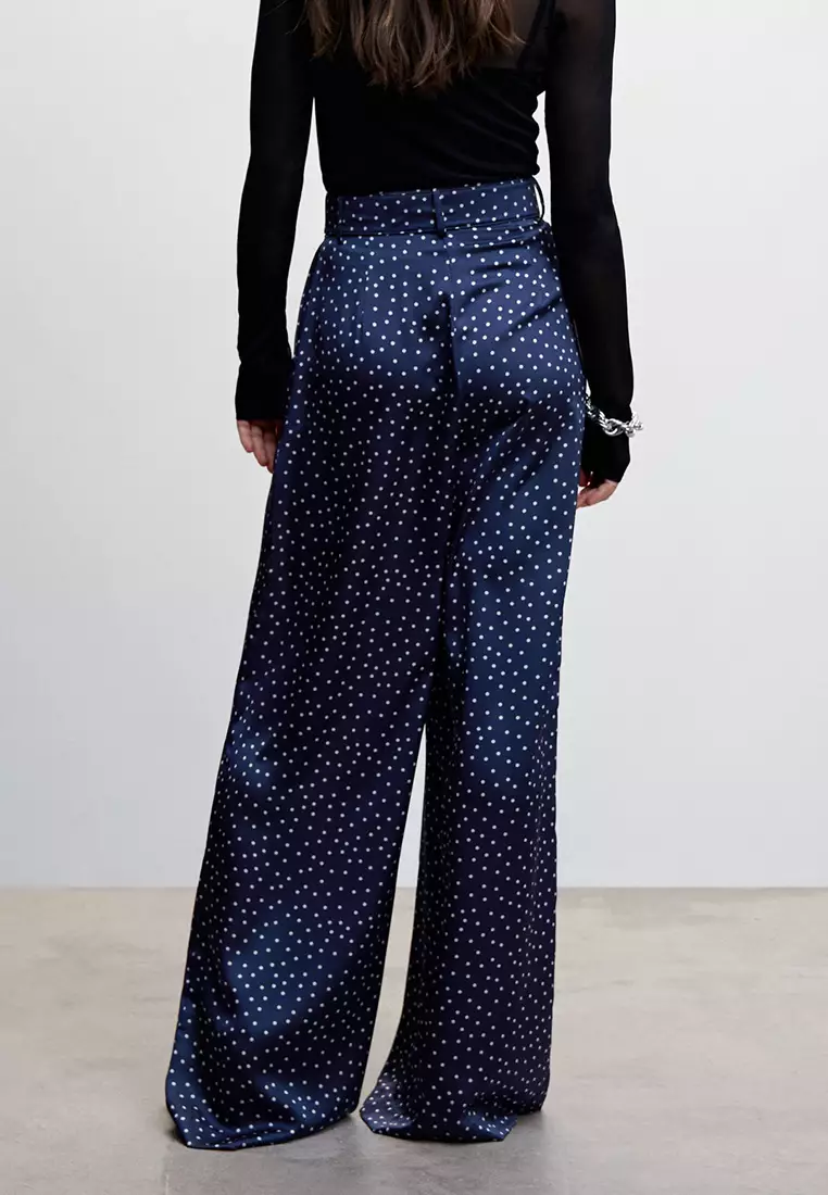 Polka dot on sale wide leg trousers