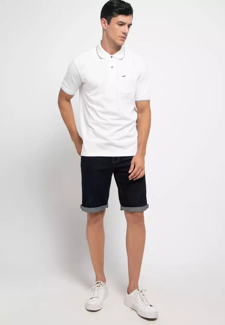 Crocodile Cole Ash Baju Kaos Kerah Pria Men Polo Relax fit