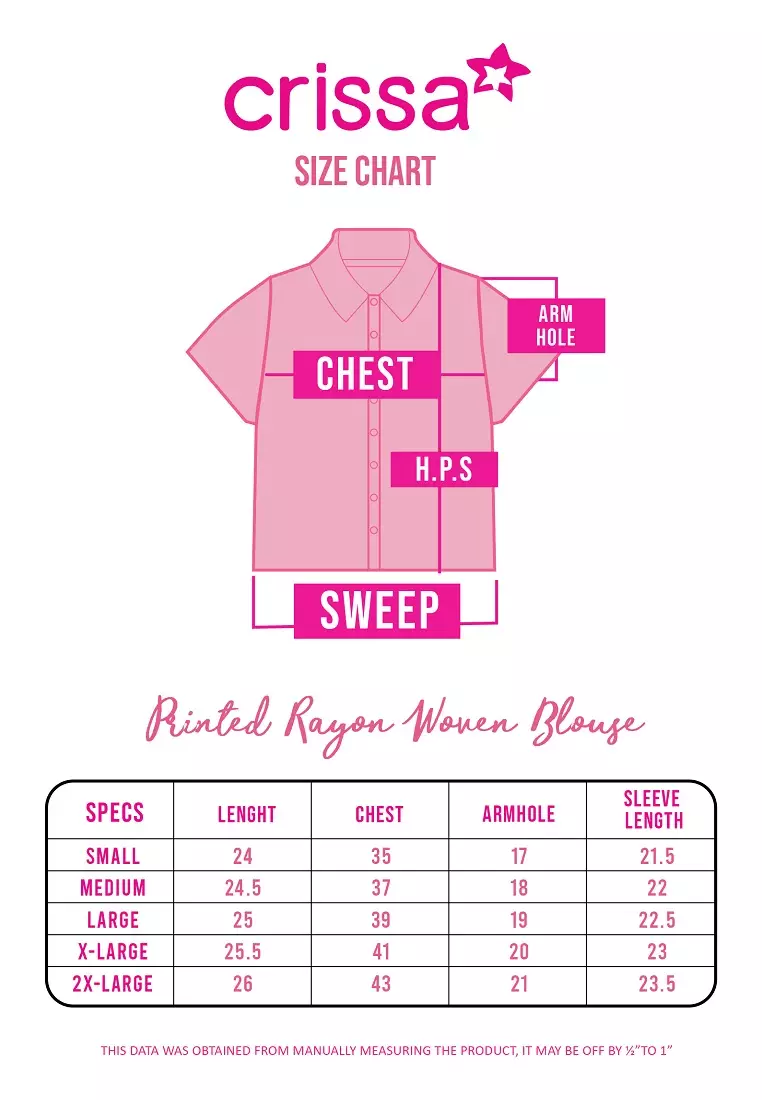 Woven Printed Rayon Long Sleeves Blouse