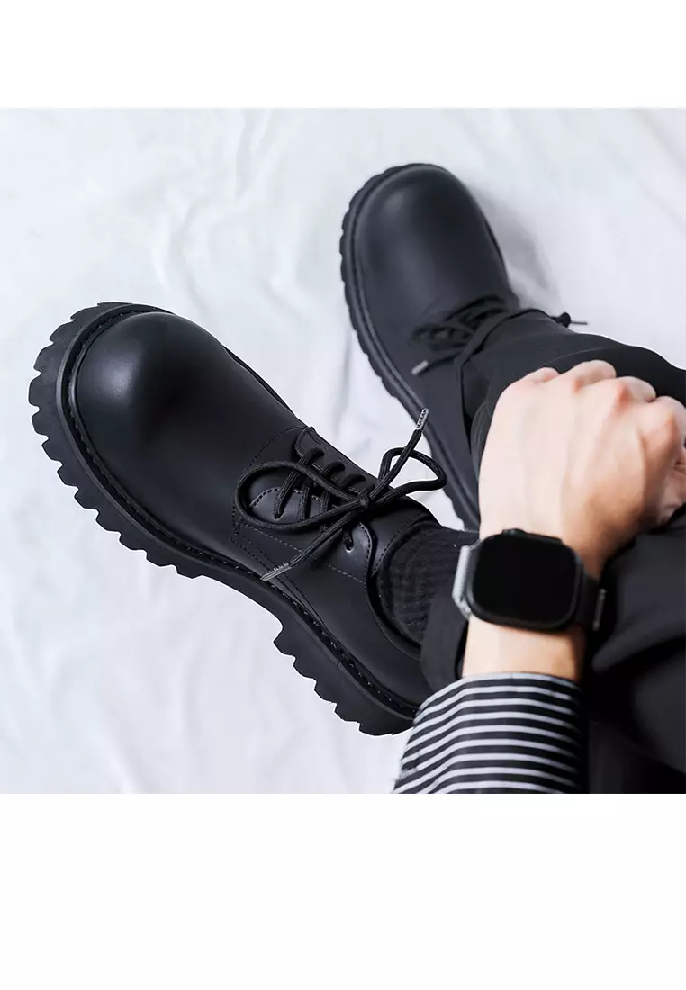 經典仿皮德比鞋 MC1026