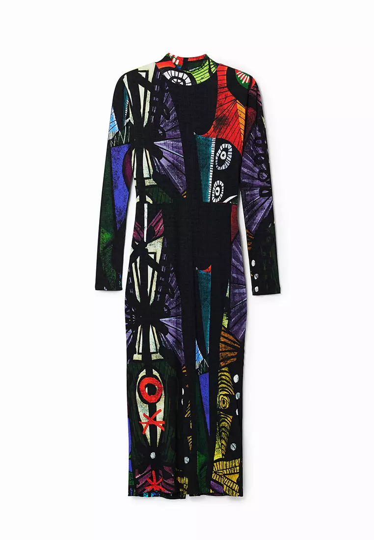 Desigual Woman M. Christian Lacroix arty midi dress .