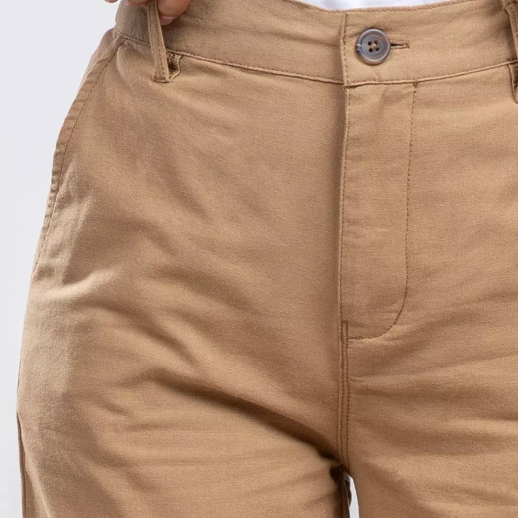 C2 Ukasha Khaki Straight Cut Jeans Wanita