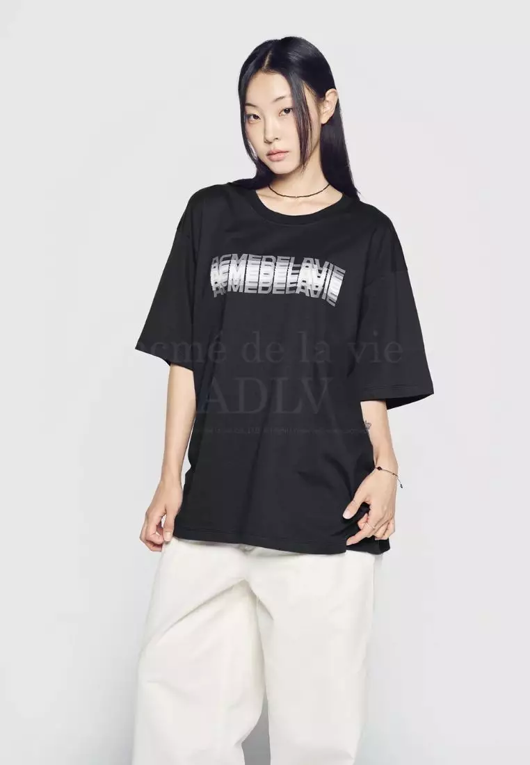Tシャツ・カットソー ACME DE LA VIE SHAKE LOGO SHORT SLEEVE T-SHIRT 24FW SHAKE LOGO SHORT SLEEVE T-SHIRT BLACK - ACMÉ DE LA VIE
