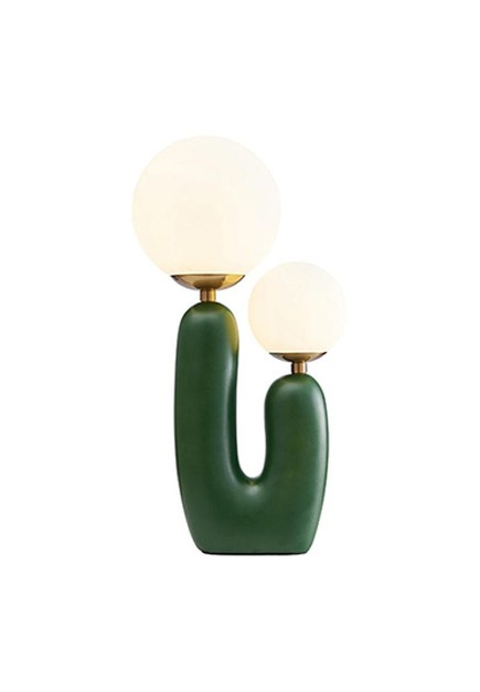DILAS HOME Double-headed U-shaped Table Lamp (Green) | ZALORA Malaysia