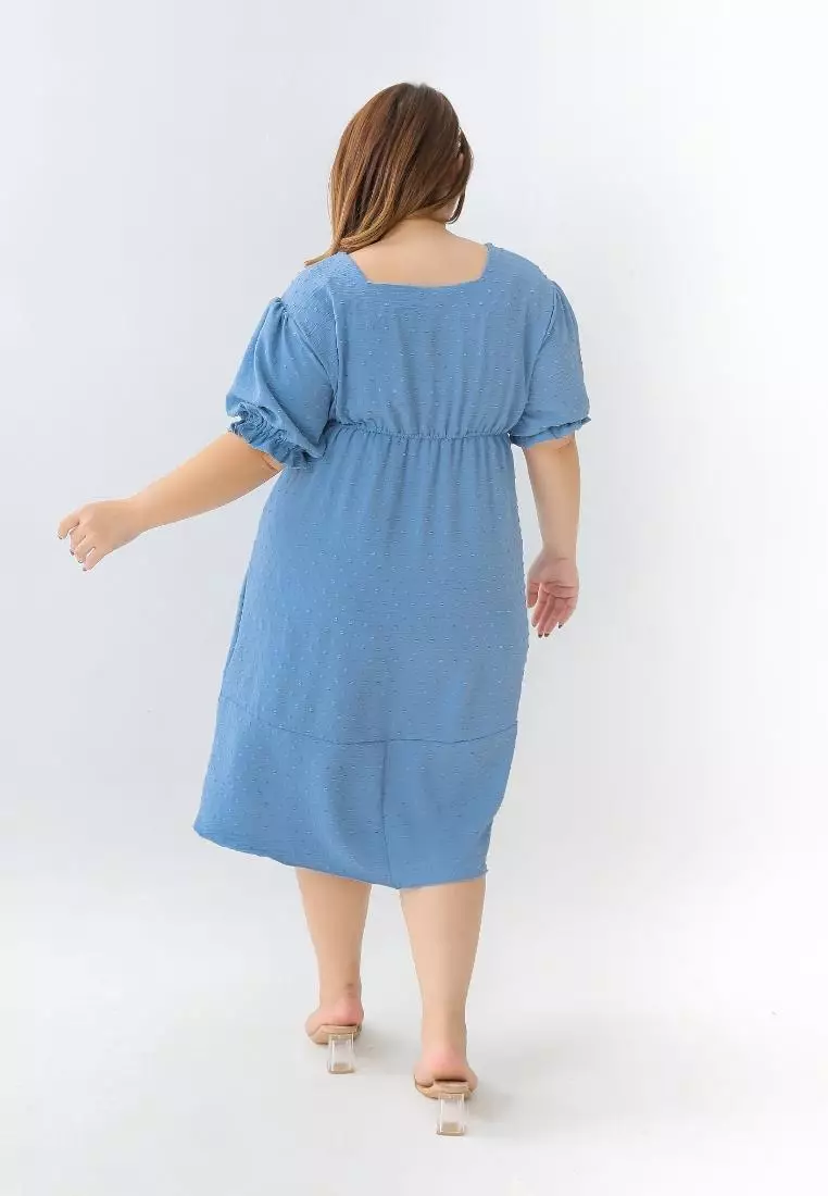 Plus Size Dress Clarissa Light Blue