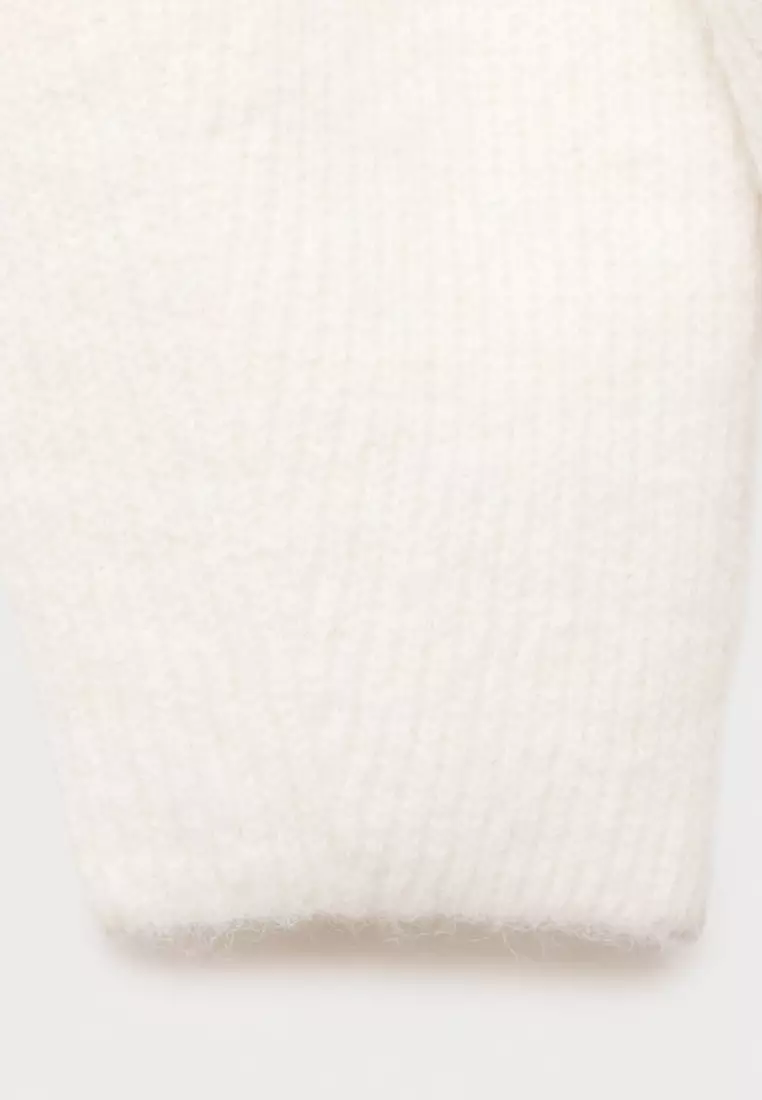 Vmangalina Ls V Neck 7 8 Knit Silver Mink