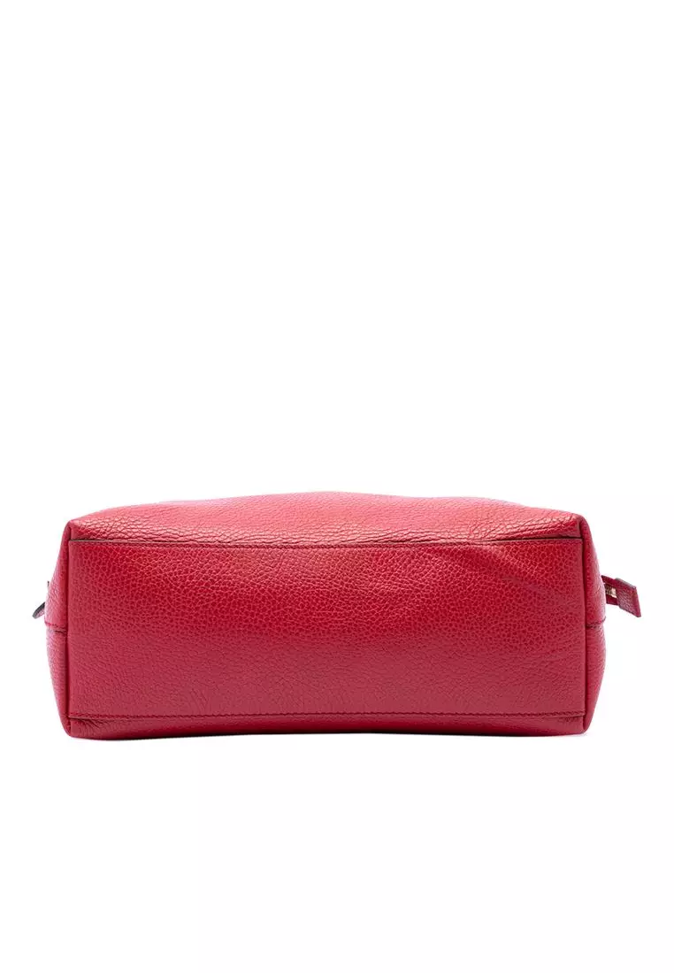 Pre-Loved Gucci Dollar Calfskin Gg Charm Satchel
