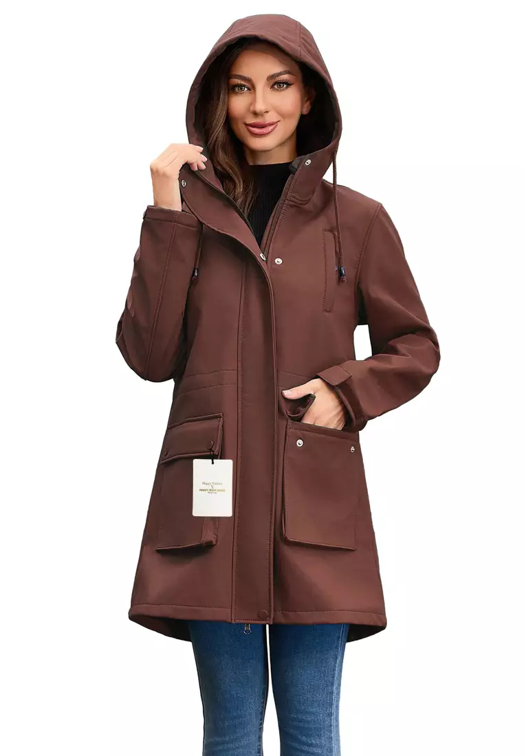Waterproof Hood Trench Coat AD-M25F598
