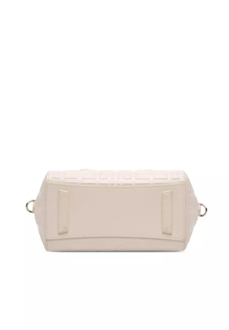 Pre-Loved Givenchy Mini Calfskin 4g Antigona Lock Satchel