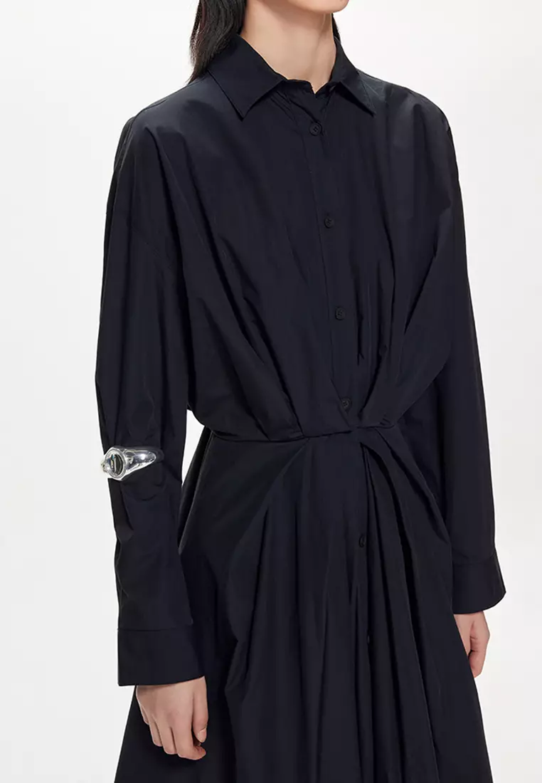 JNBY Women's Shirt-Dress with Straight Silhouette