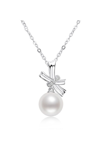 A.Excellence silver Premium Japan Akoya Pearl 8-9mm Bow Necklace EAF24ACE552EDFGS_1