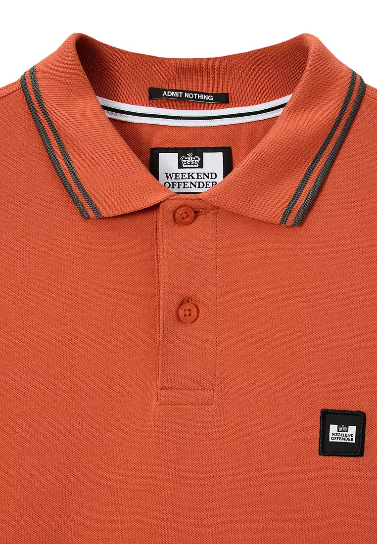 MENS SUNSET/CYCLONE LEVANTO POLO WITH CONTRAST TIPPING