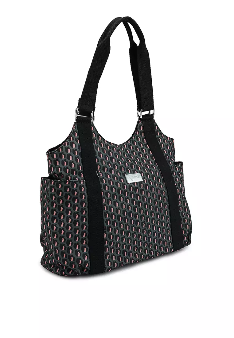 Printed Nylon Shoulder Bag