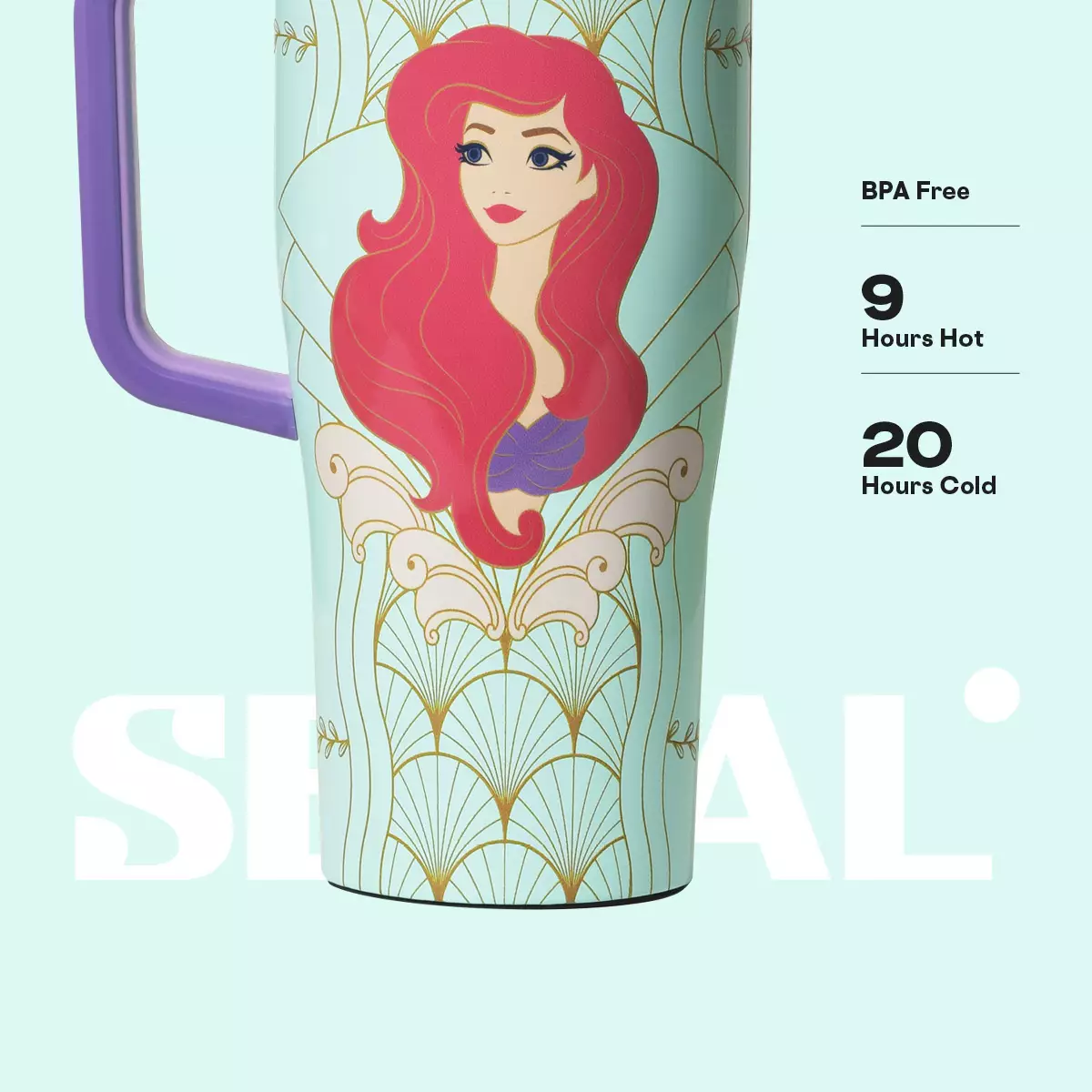 CORKCICLE Leakproof Cruiser 22oz - Disney Princess Ariel