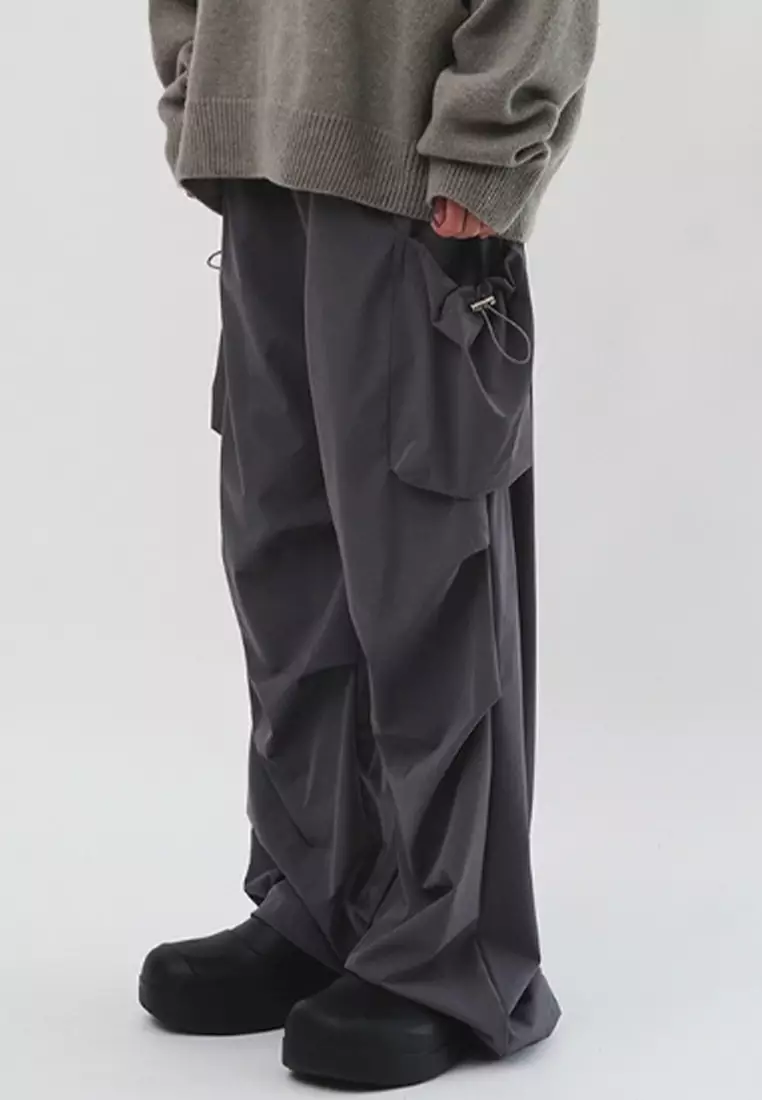 Fashionable design sensation wide leg straight tube workwear pants CA091912