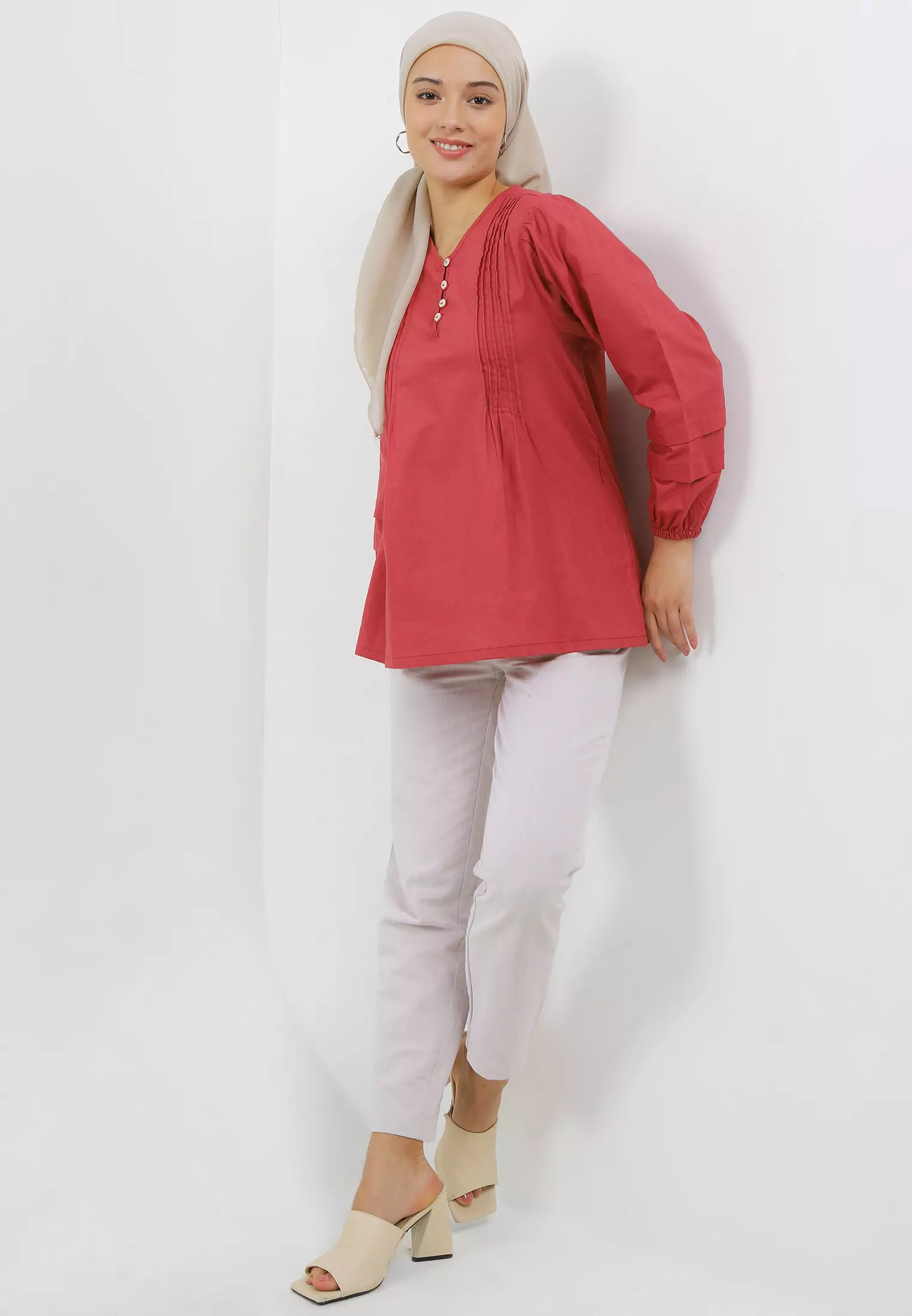 MFMW Lyznot Atasan Blouse Merah