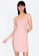 ZALORA BASICS pink Fitted Square Neck Mini Dress ECABCAA2CF9849GS_1