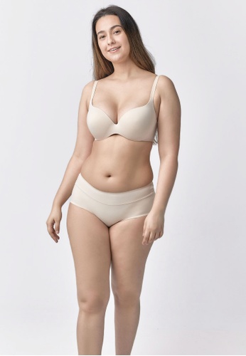 Her Own Words beige Signature Lightly Lined Plunge 822CCUSDCBB862GS_1
