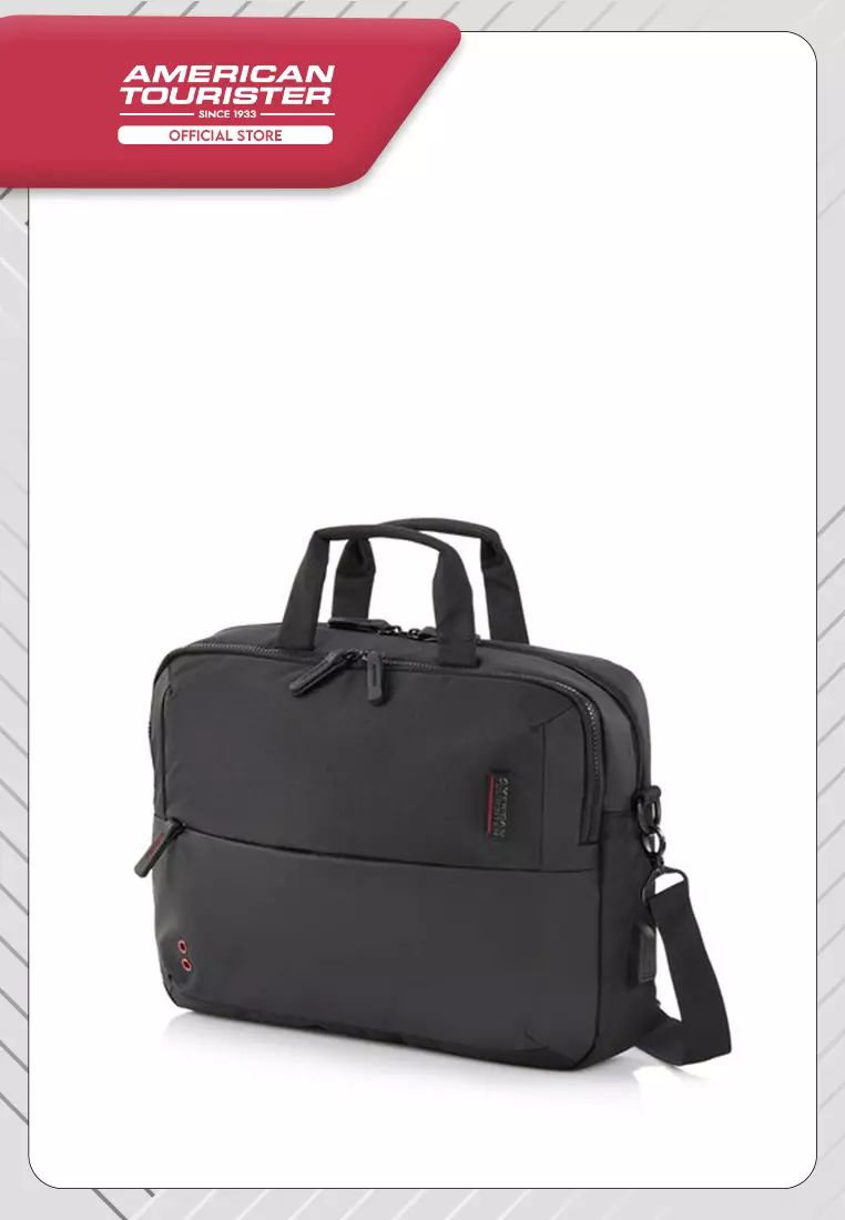 American Tourister Zork Briefcase AS - Black