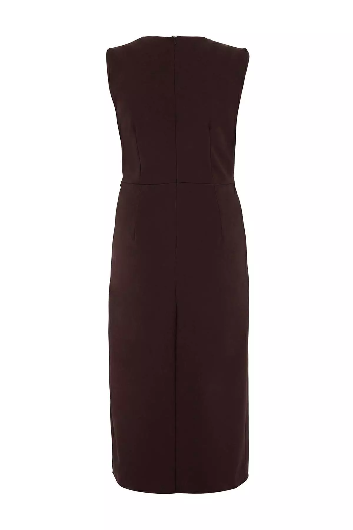Brown Woven Plus Size Dress Tbbaw26Ah00094