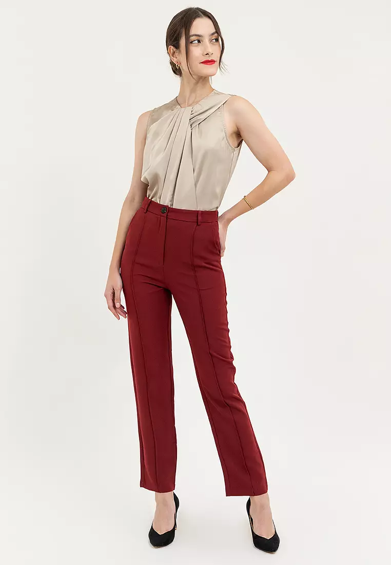 Charlotte Sleeveless Drape Blouse