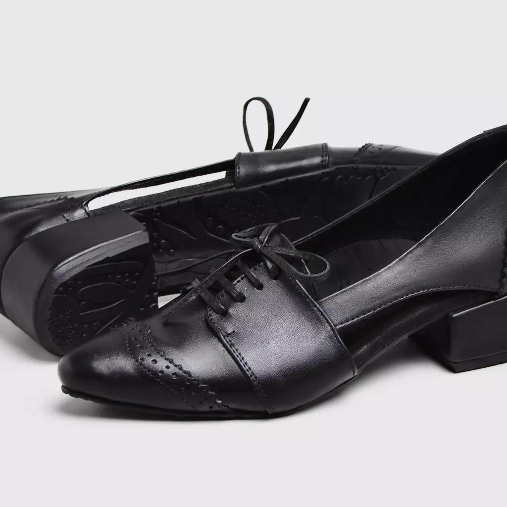 Hemera Mini Heels Genuine Leather Black