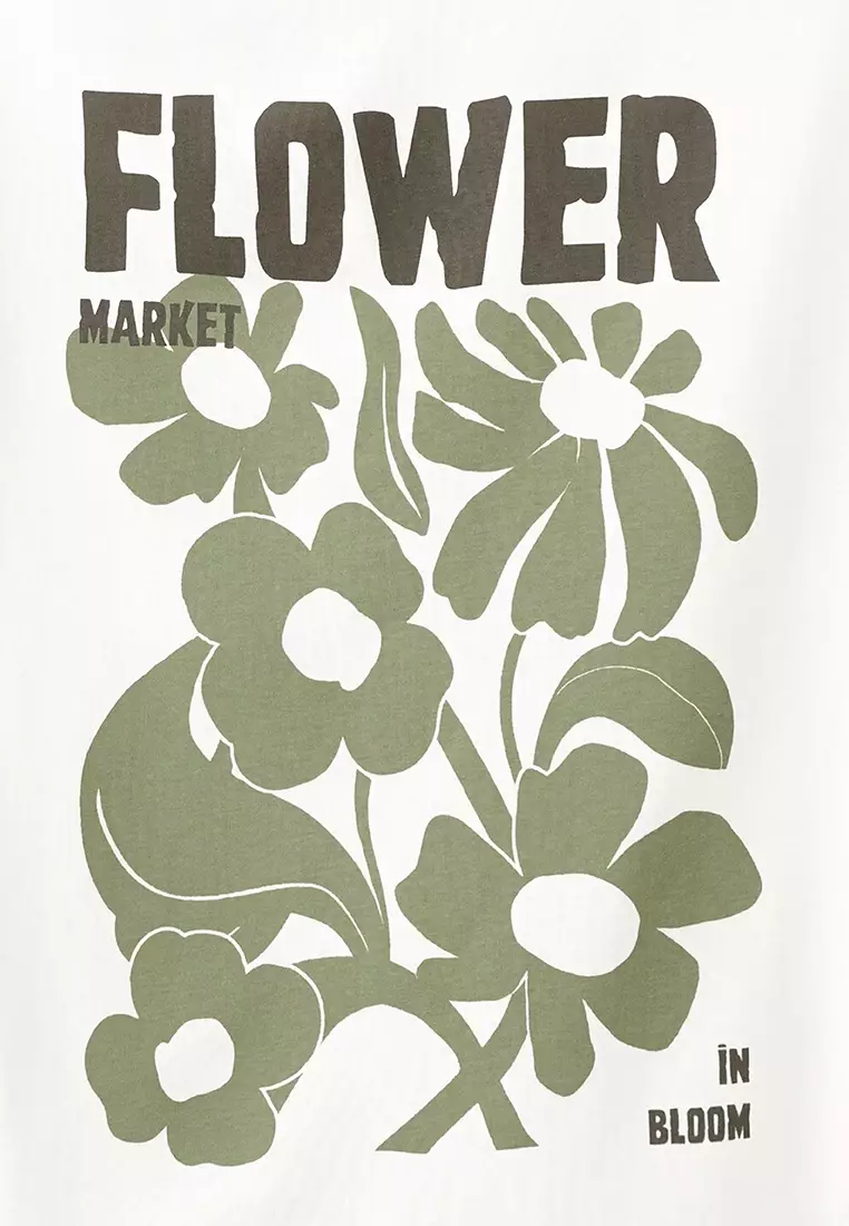 Printed Cotton-Blend T-Shirt